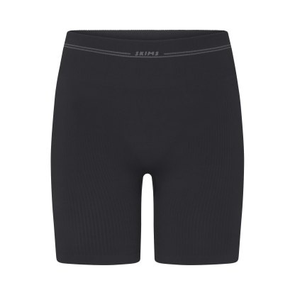 NikeSKIMS RIBBED SEAMLESS 5" BIKER SHORT - OBSIDIAN - image 6