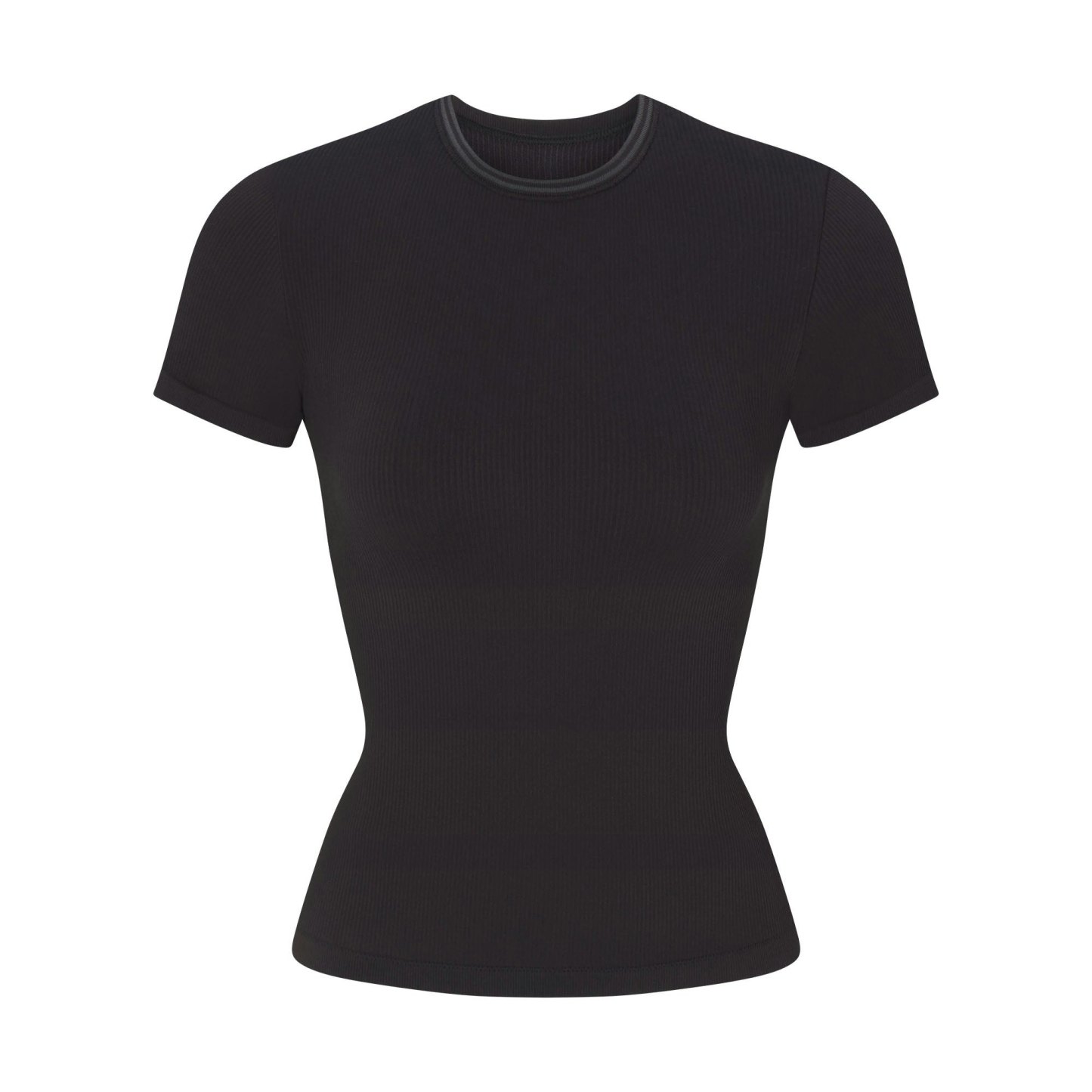 NikeSKIMS RIBBED SEAMLESS BABY TEE - OBSIDIAN - image 8