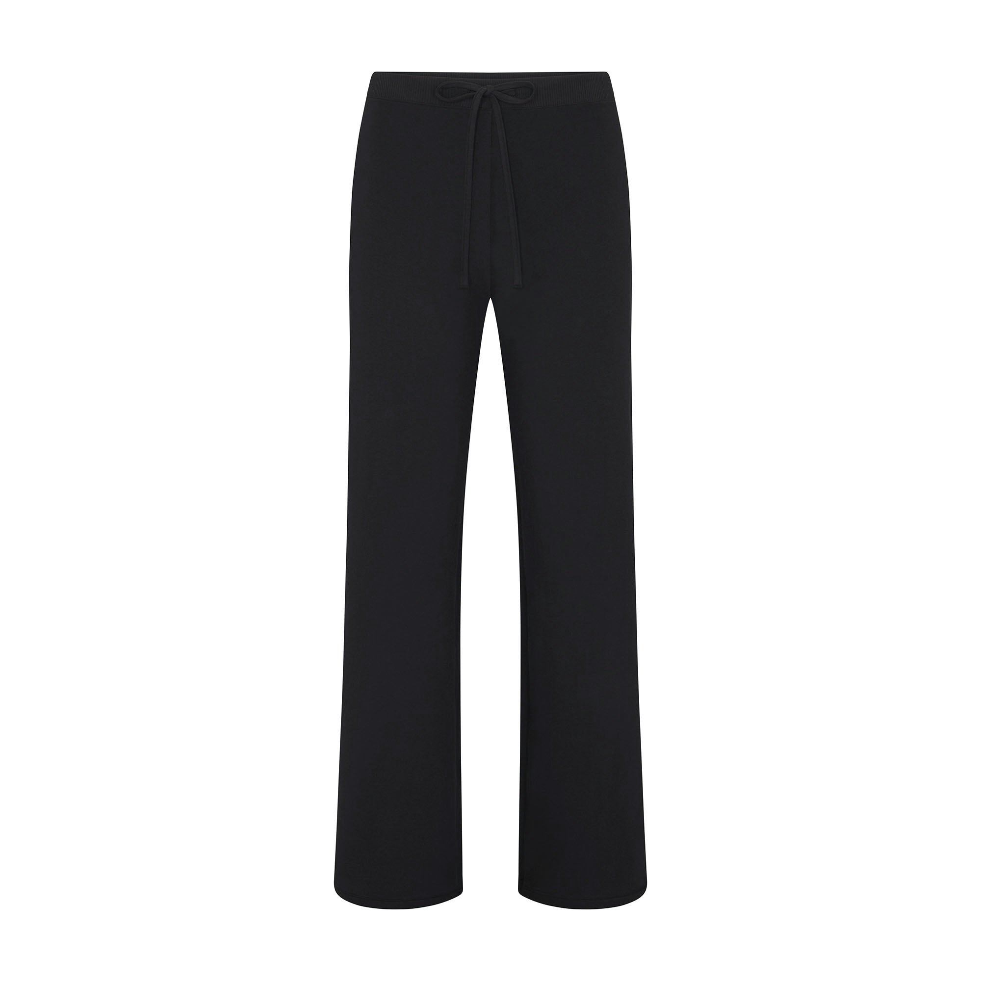 COTTON JERSEY STRAIGHT LEG PANT - SOOT - image 5