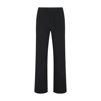 COTTON JERSEY STRAIGHT LEG PANT - SOOT - image 5