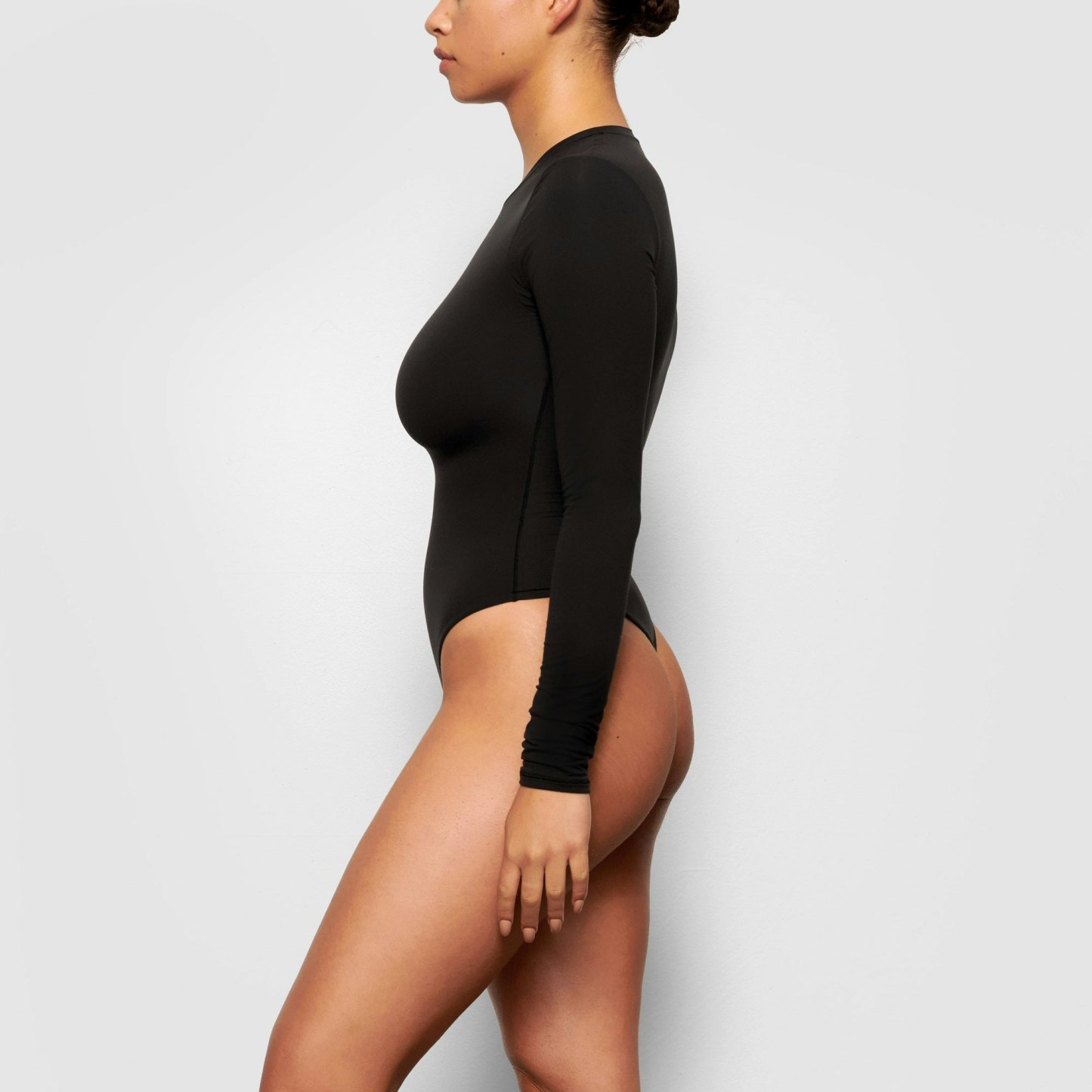 FITS EVERYBODY LONG SLEEVE CREW NECK BODYSUIT - ONYX - image 2