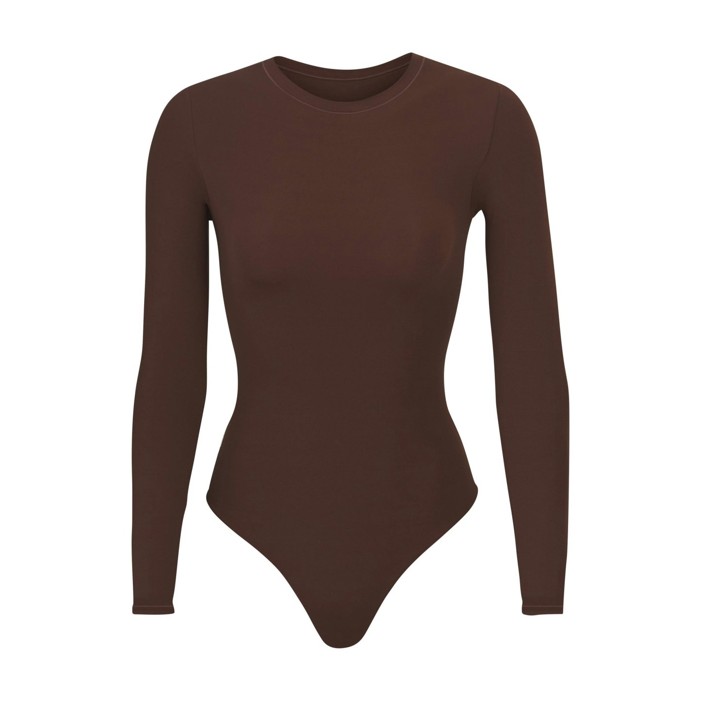 FITS EVERYBODY LONG SLEEVE CREW NECK BODYSUIT - COCOA - image 27