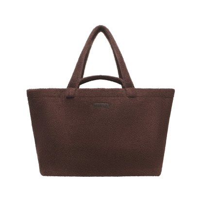 TERRY JUMBO TOTE - DARK SEPIA