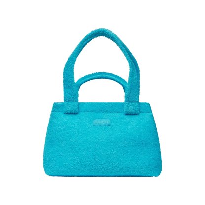 TERRY SMALL TOTE - CYAN