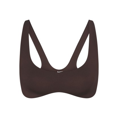NikeSKIMS MATTE SHAPING SCOOP BRA - DARK SEPIA - image 7