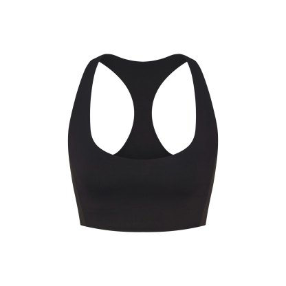 NikeSKIMS MATTE SHINE MIX RACERBACK BRA TOP - OBSIDIAN AND IGNEOUS - image 13