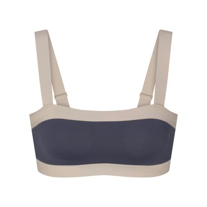 NikeSKIMS MATTE SHINE MIX STRAIGHT NECK BRA - DEEP ROYAL AND STONE - image 6