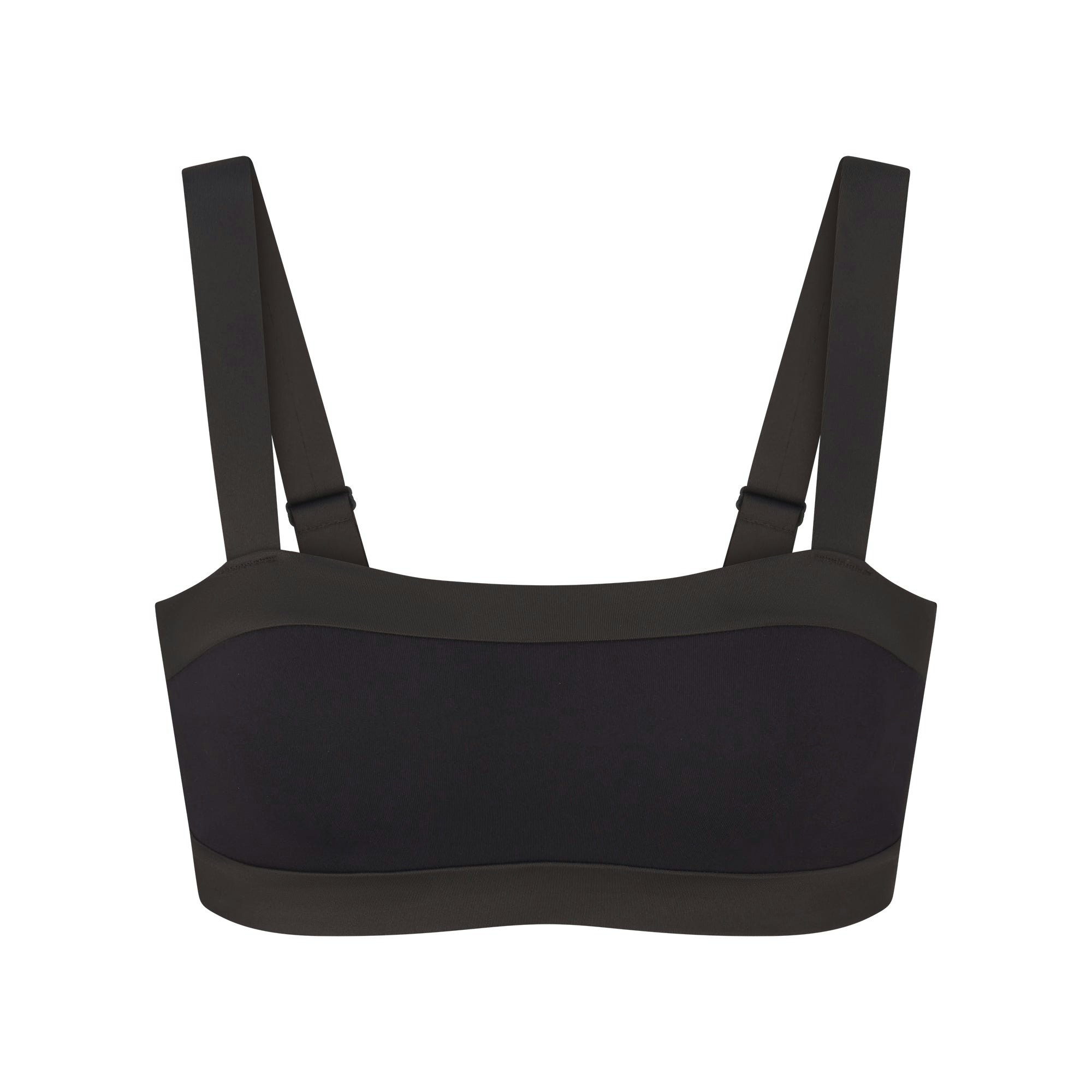 NikeSKIMS MATTE SHINE MIX STRAIGHT NECK BRA - OBSIDIAN AND IGNEOUS - image 12