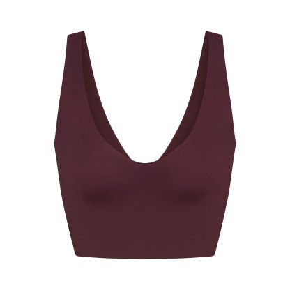 NikeSKIMS MATTE V-NECK BRA TOP - CURRANT - image 37