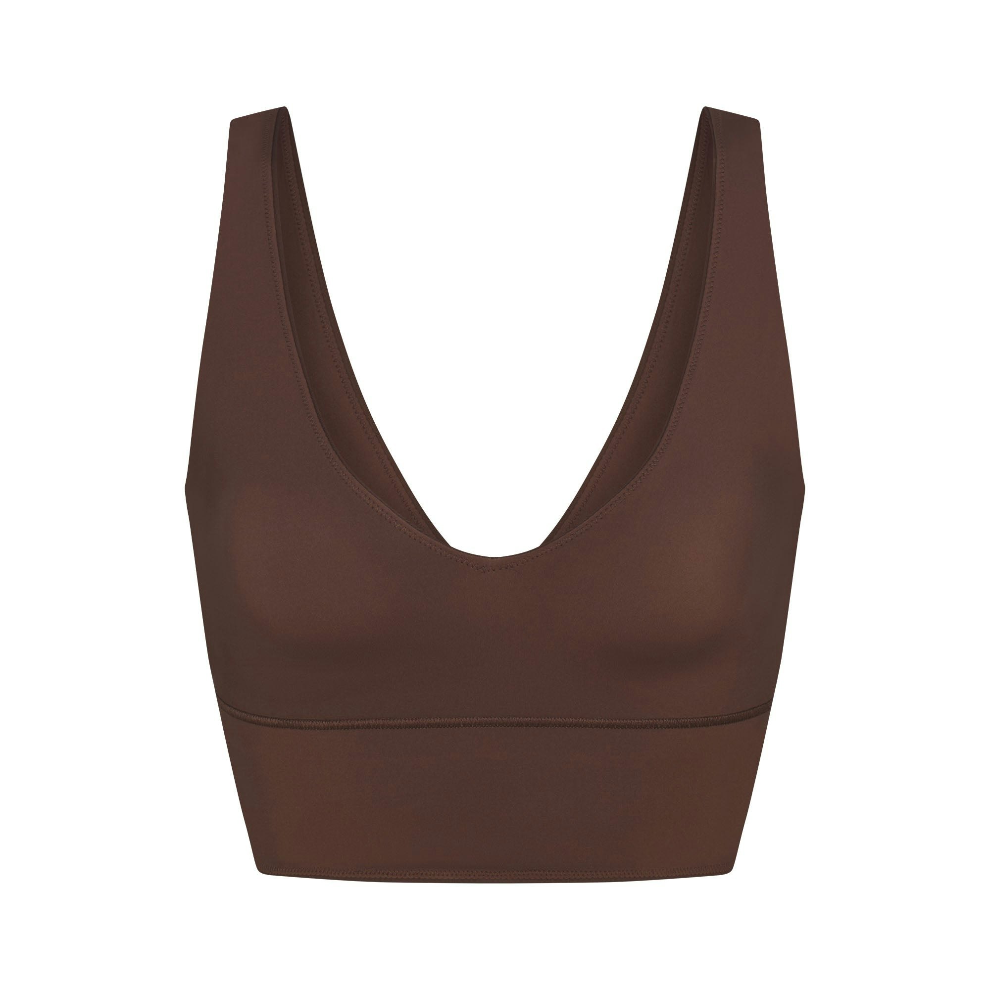 NikeSKIMS MATTE V-NECK BRA TOP - DARK SEPIA - image 21