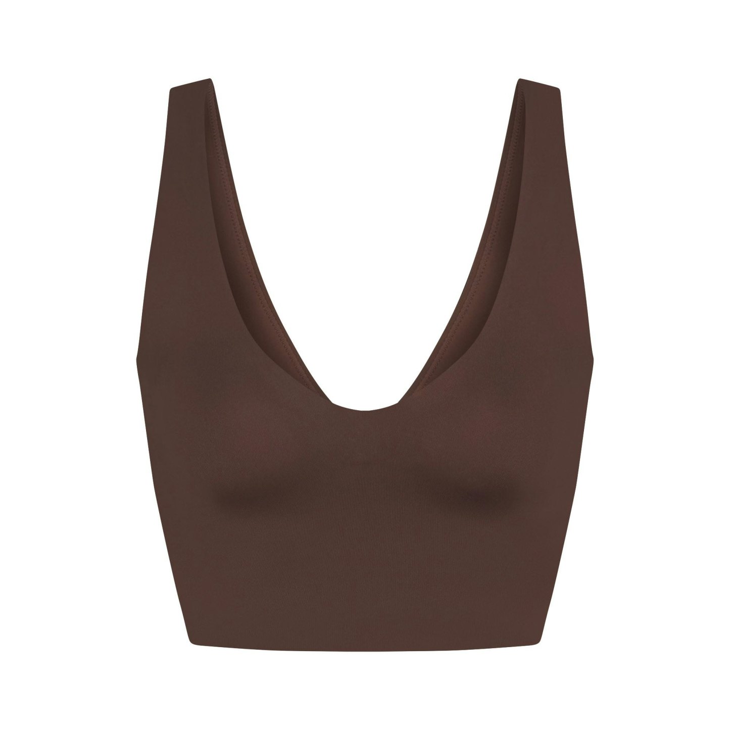 NikeSKIMS MATTE V-NECK BRA TOP - DARK SEPIA - image 20