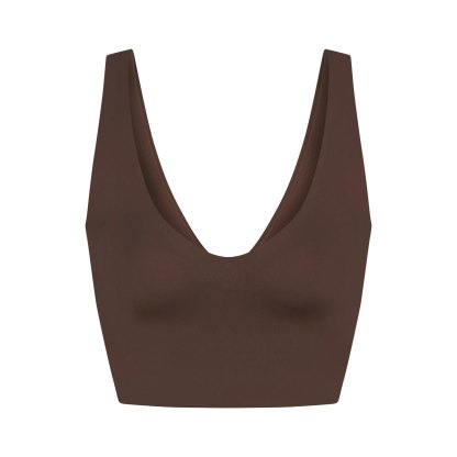 NikeSKIMS MATTE V-NECK BRA TOP - DARK SEPIA - image 20