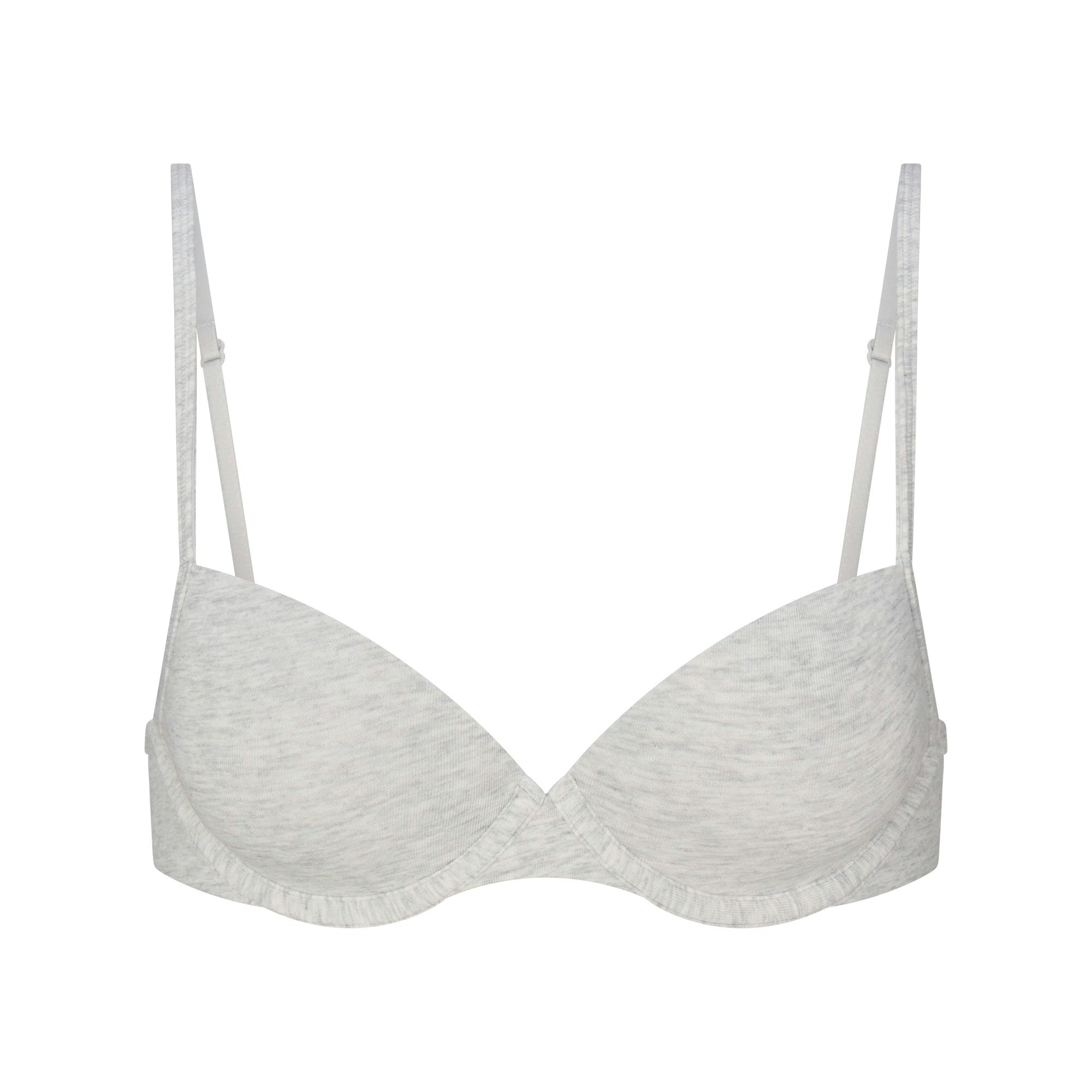 EVERYDAY COTTON T-SHIRT BRA - LIGHT HEATHER GREY - image 5