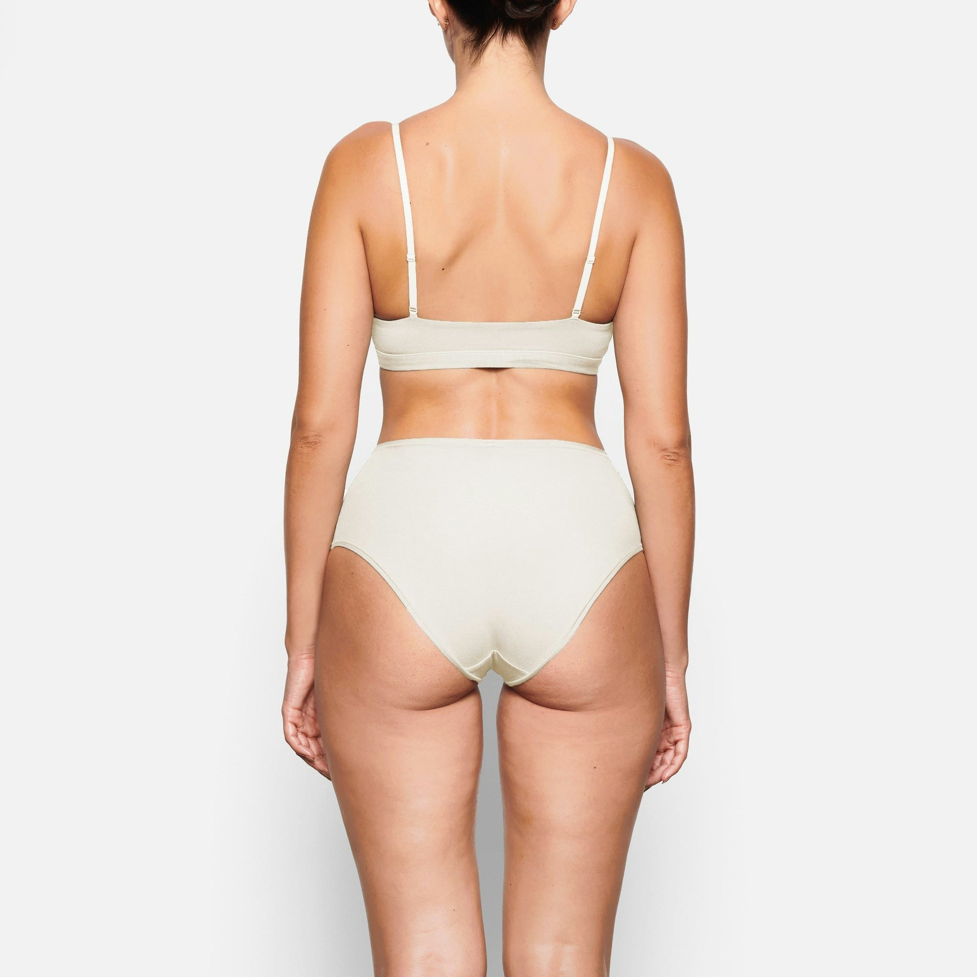 COTTON JERSEY FULL BRIEF - BONE