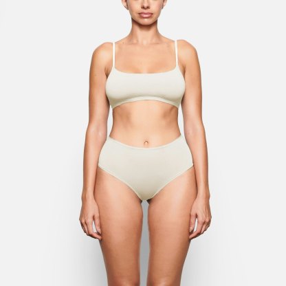 COTTON JERSEY FULL BRIEF - BONE