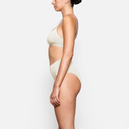 COTTON JERSEY FULL BRIEF - BONE