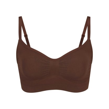 SEAMLESS SCULPT BRALETTE - COCOA