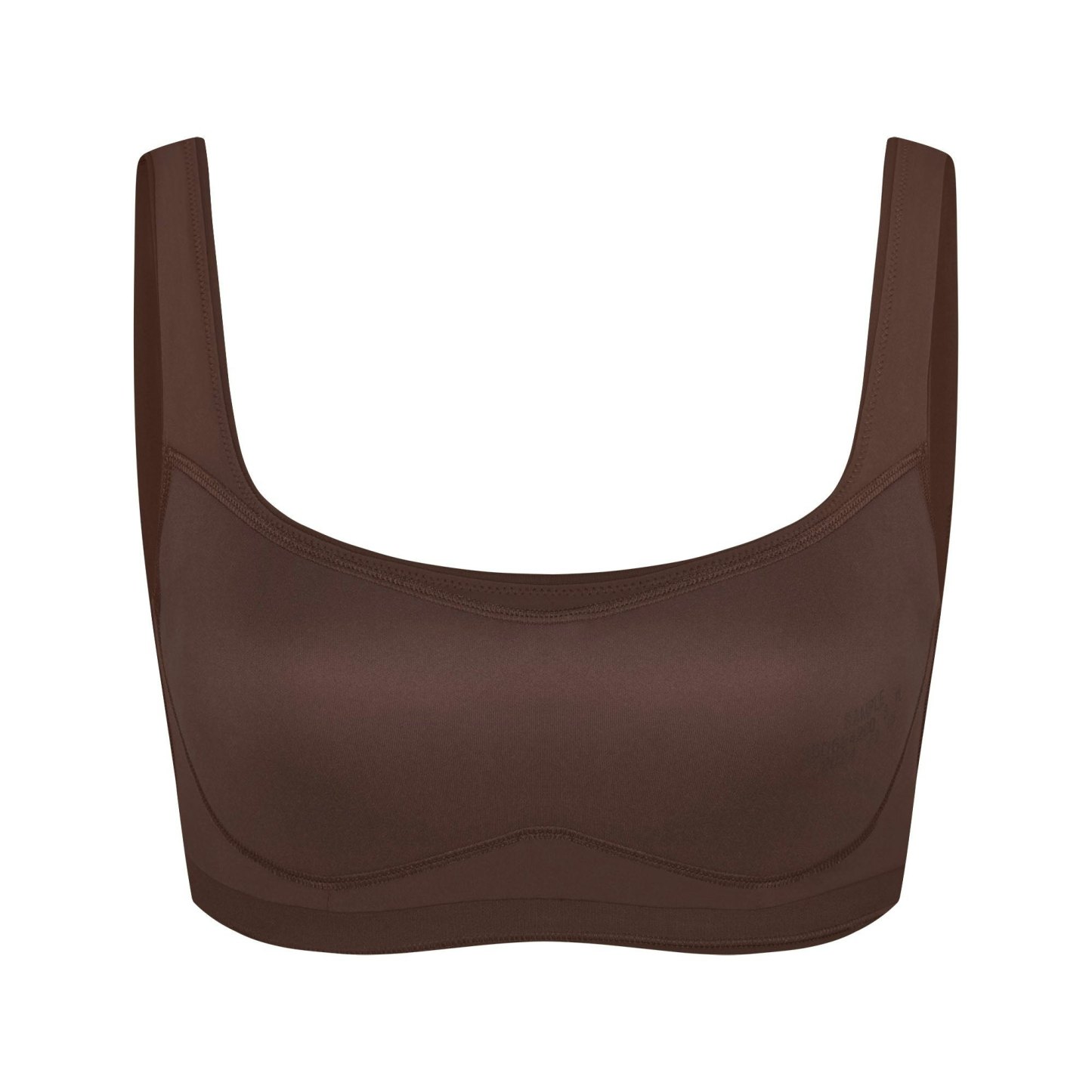 NikeSKIMS MATTE SCOOP NECK BRA - DARK SEPIA - image 24