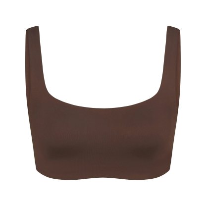 NikeSKIMS MATTE SCOOP NECK BRA - DARK SEPIA - image 23