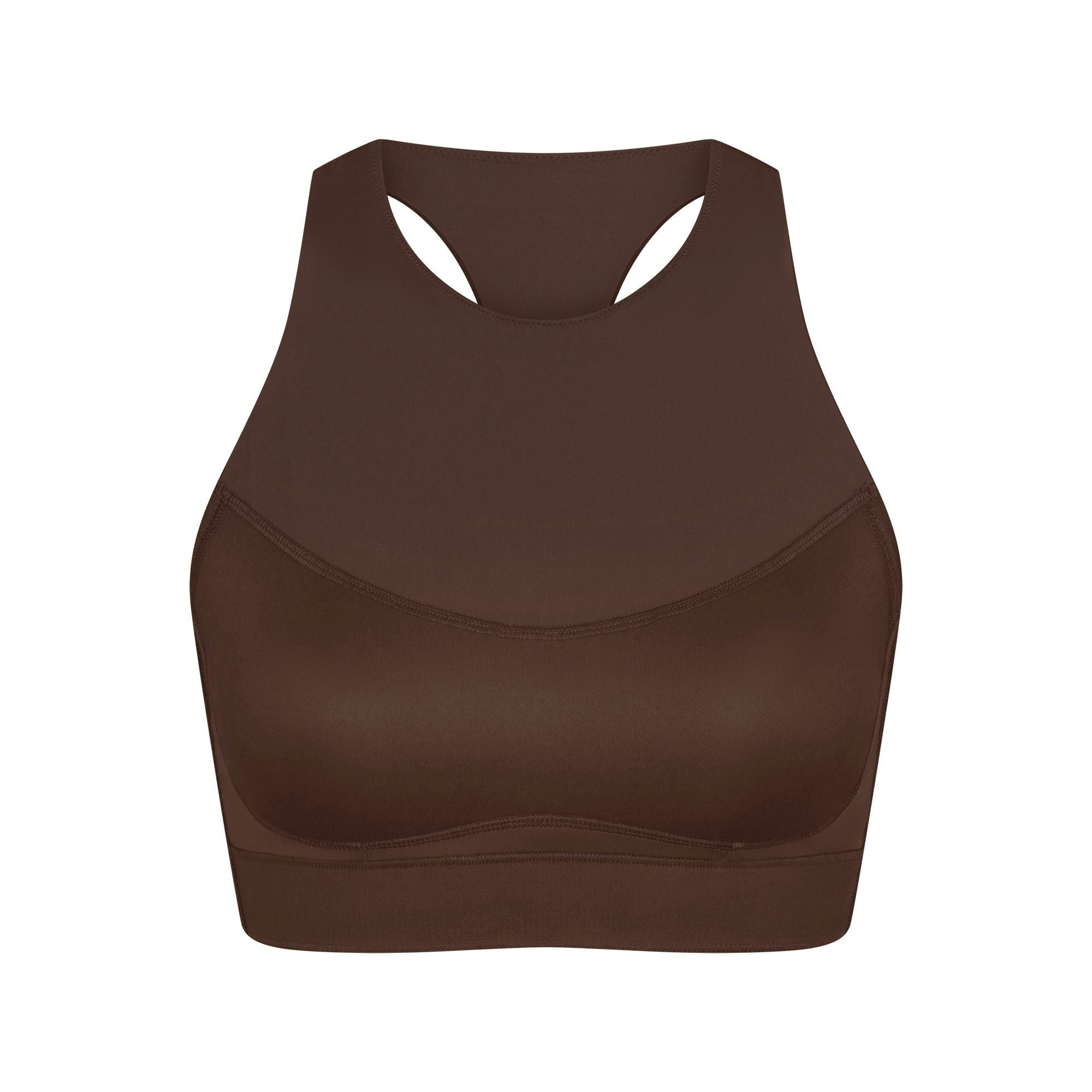 NikeSKIMS MATTE HIGH NECK BRA - DARK SEPIA - image 19