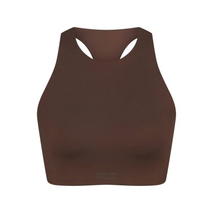 NikeSKIMS MATTE HIGH NECK BRA - DARK SEPIA - image 18