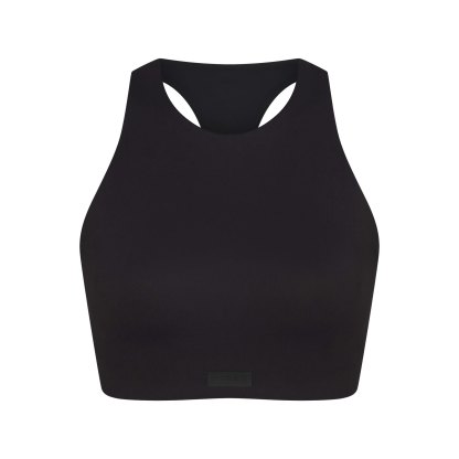 NikeSKIMS MATTE HIGH NECK BRA - OBSIDIAN - image 12