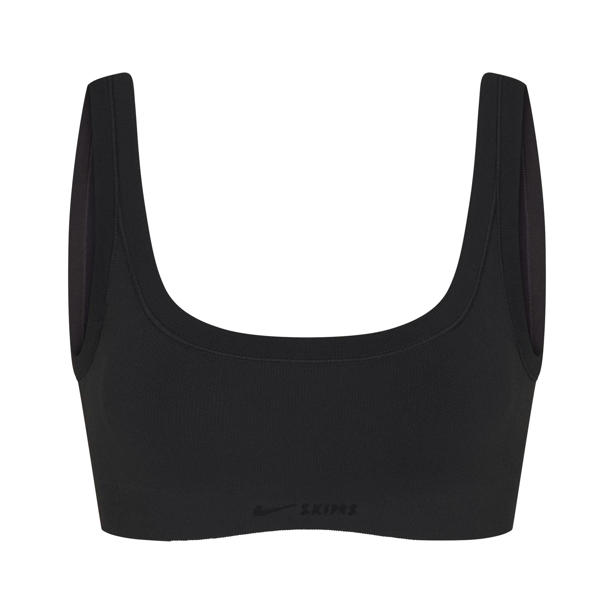 NikeSKIMS VINTAGE SEAMLESS SCOOP NECK BRA - OBSIDIAN - image 7