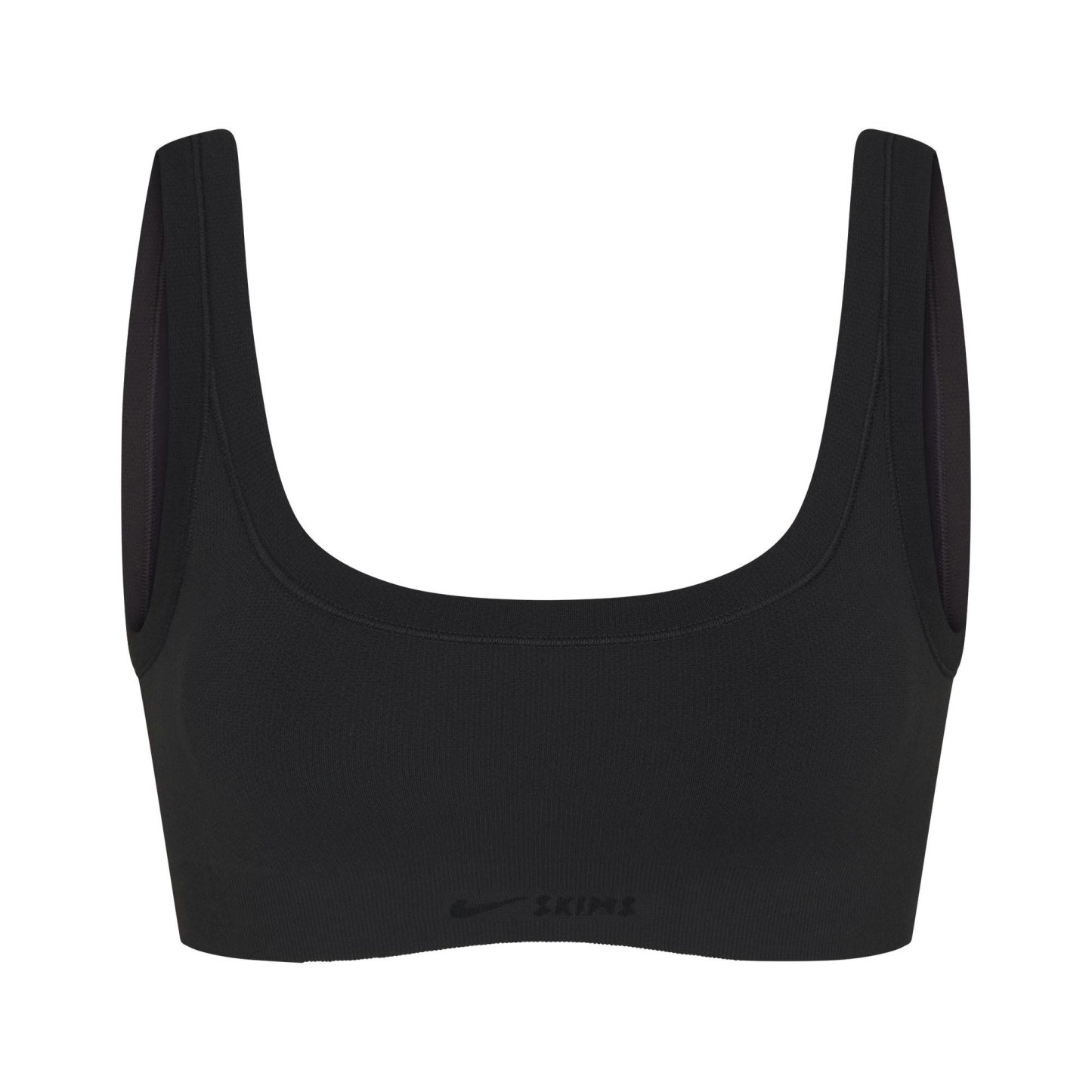 NikeSKIMS VINTAGE SEAMLESS SCOOP NECK BRA - OBSIDIAN - image 7