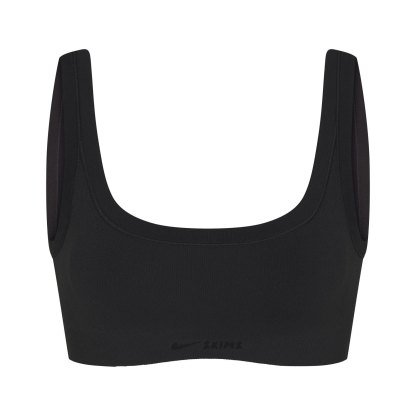 NikeSKIMS VINTAGE SEAMLESS SCOOP NECK BRA - OBSIDIAN - image 7
