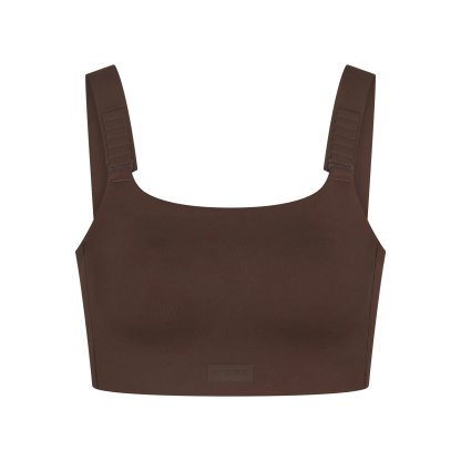 NikeSKIMS MATTE WIDE STRAP BRA - DARK SEPIA - image 19