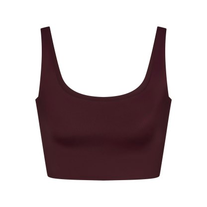 NikeSKIMS SHINE SCOOP NECK BRA TOP - CURRANT - image 33