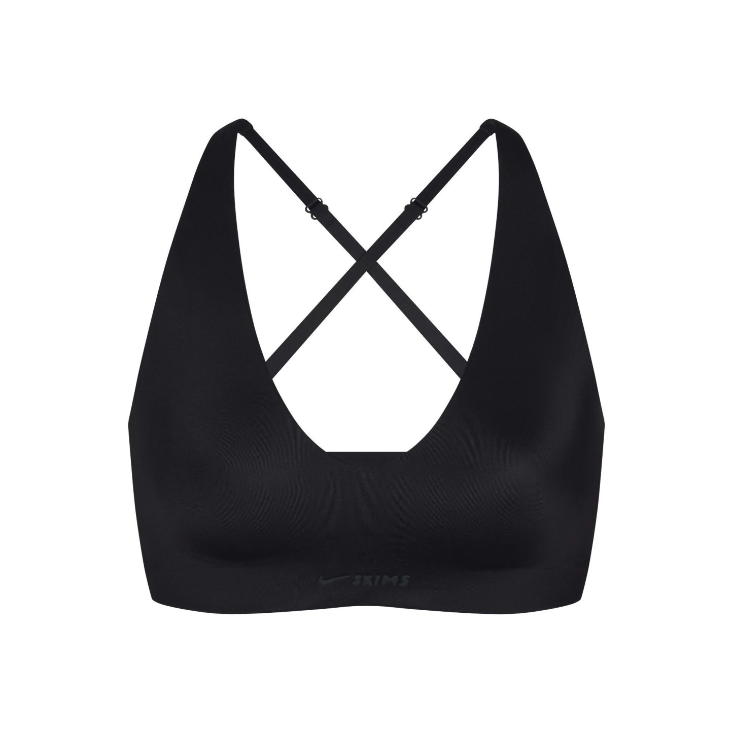 NikeSKIMS SHINE V-NECK BRA - OBSIDIAN - image 6