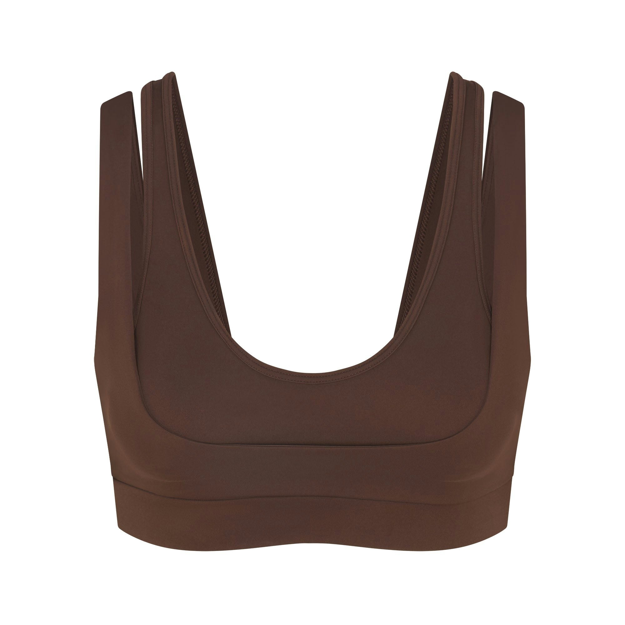 NikeSKIMS MATTE DOUBLE STRAP SCOOP BRA - DARK SEPIA - image 13