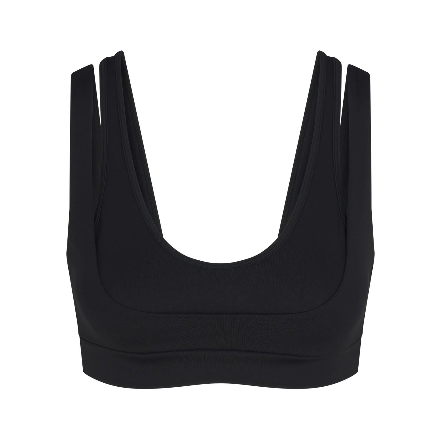 NikeSKIMS MATTE DOUBLE STRAP SCOOP BRA - OBSIDIAN - image 35
