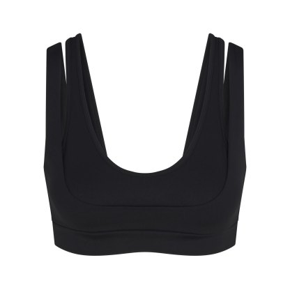 NikeSKIMS MATTE DOUBLE STRAP SCOOP BRA - OBSIDIAN - image 35