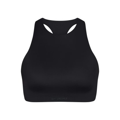 NikeSKIMS SHINE HIGH NECK BRA - OBSIDIAN - image 7