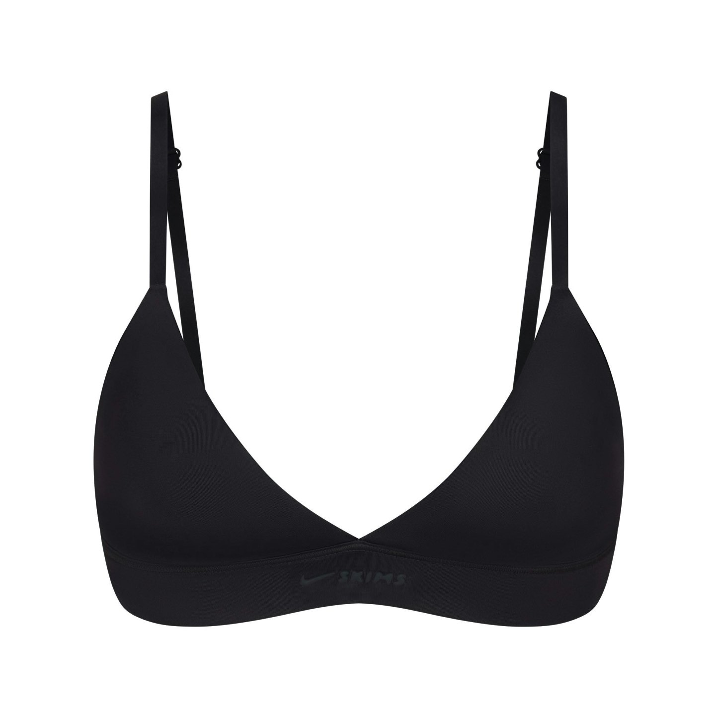 NikeSKIMS SHINE TRIANGLE BRA - OBSIDIAN - image 16