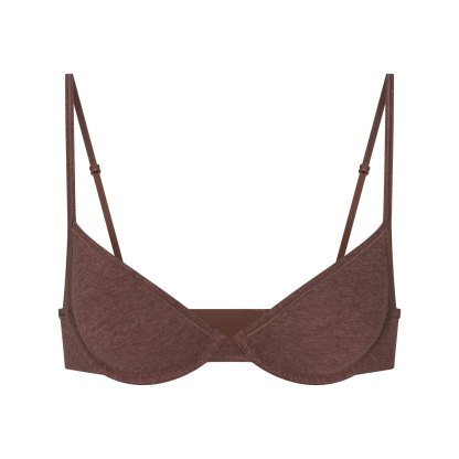 EVERYDAY COTTON UNLINED DEMI BRA - COCOA HEATHER - image 31
