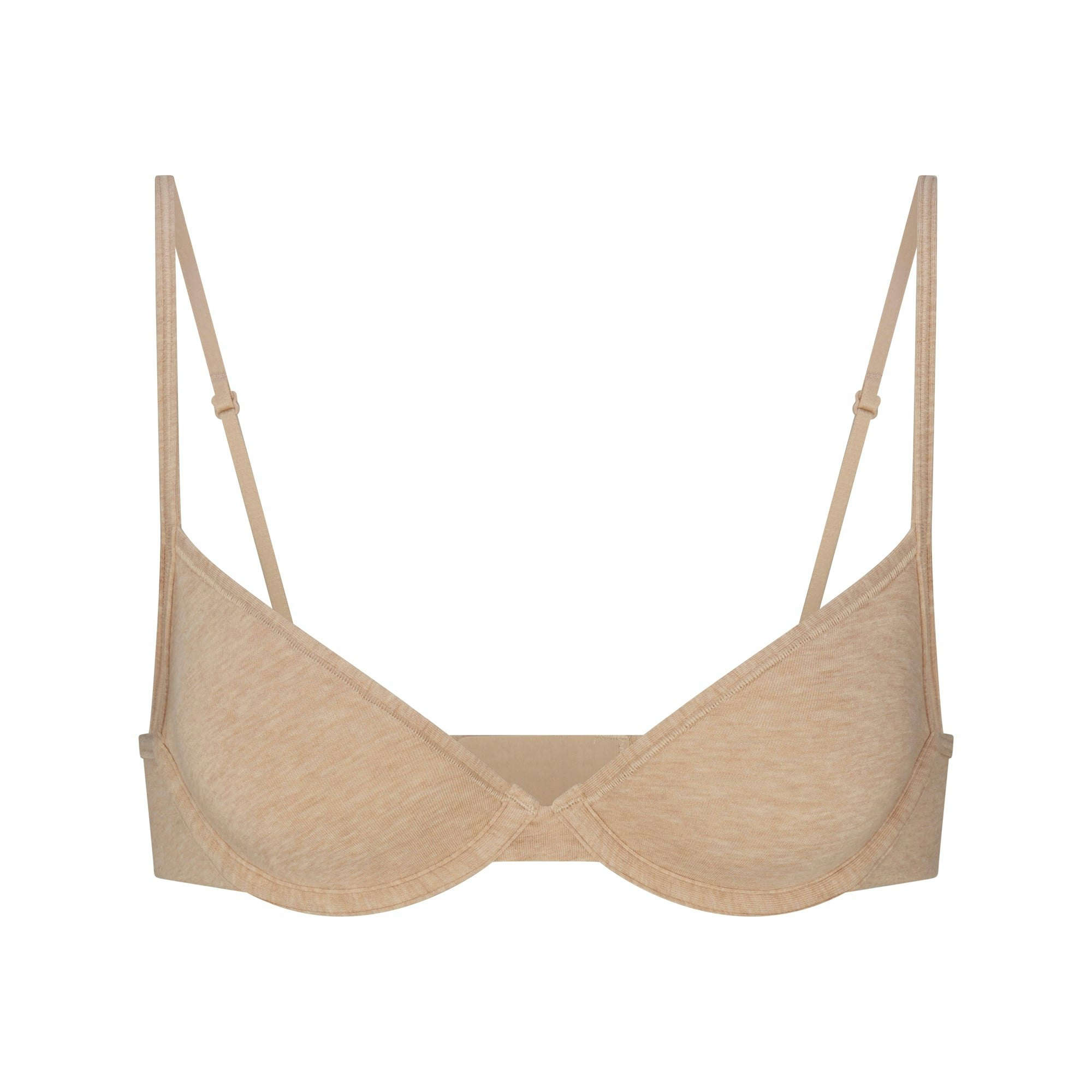EVERYDAY COTTON UNLINED DEMI BRA - CLAY HEATHER - image 19