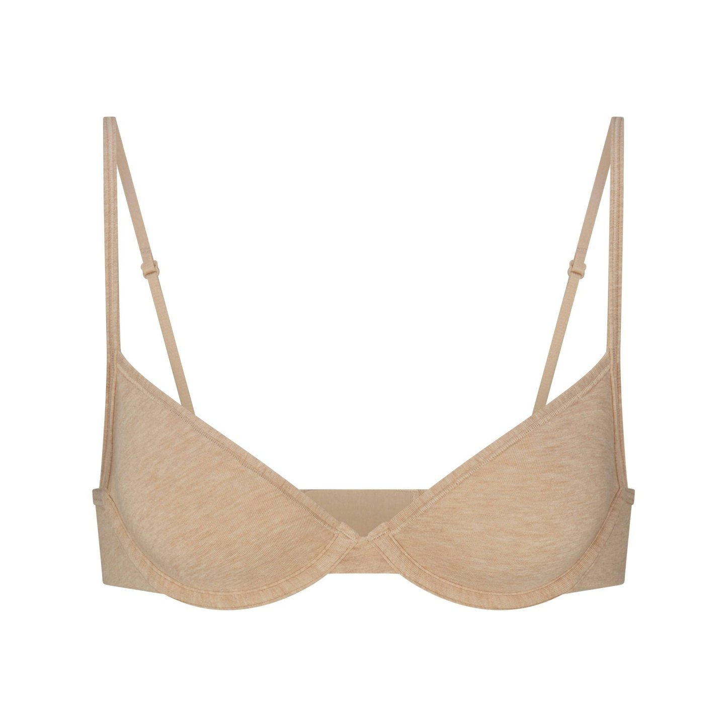 EVERYDAY COTTON UNLINED DEMI BRA - CLAY HEATHER - image 19