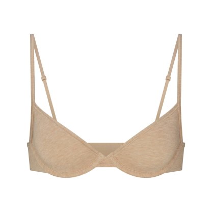 EVERYDAY COTTON UNLINED DEMI BRA - CLAY HEATHER - image 19
