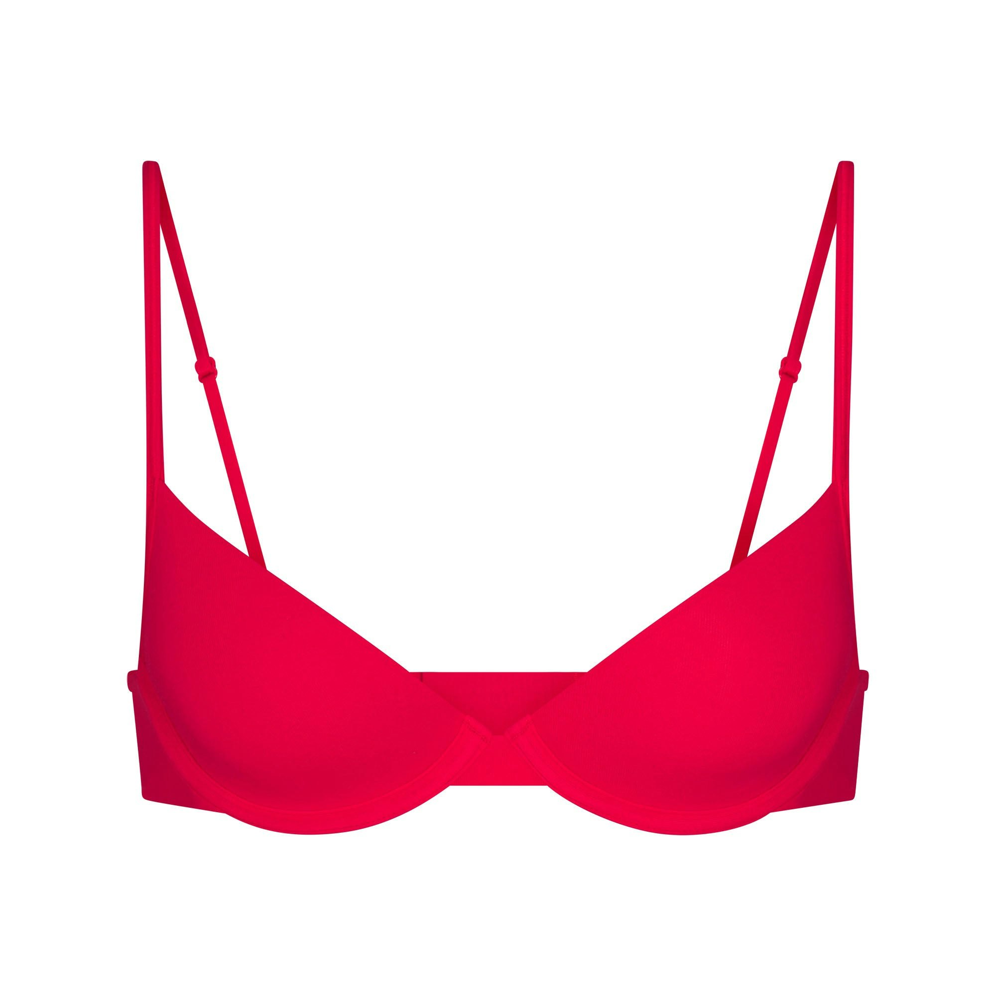 EVERYDAY COTTON UNLINED DEMI BRA - CARMINE - image 4