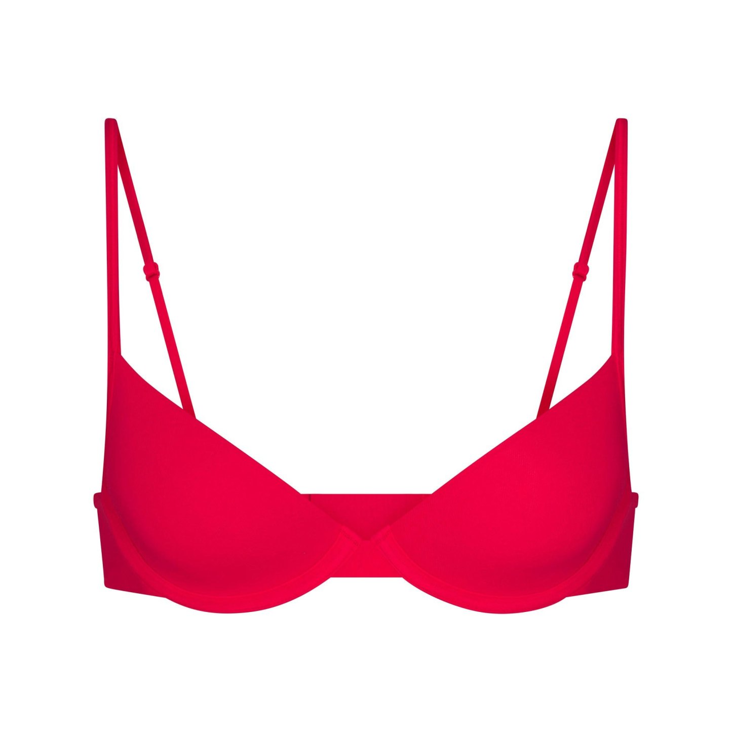 EVERYDAY COTTON UNLINED DEMI BRA - CARMINE - image 4