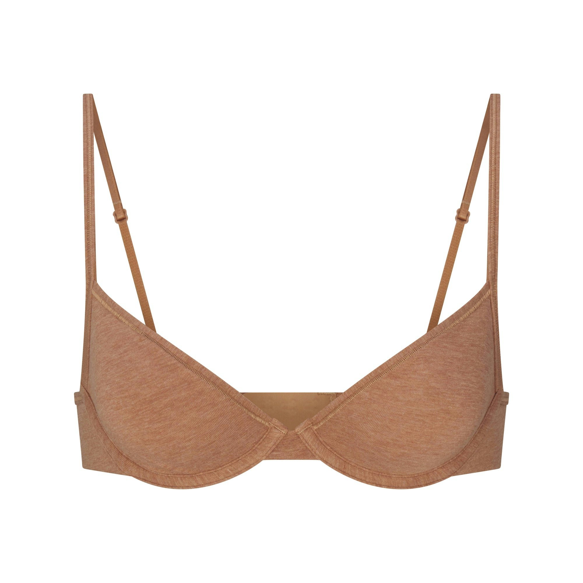 EVERYDAY COTTON UNLINED DEMI BRA - SIENNA HEATHER - image 25