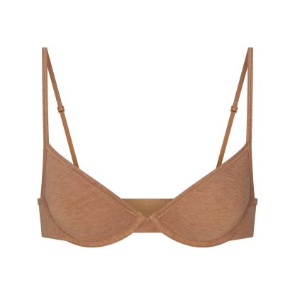 EVERYDAY COTTON UNLINED DEMI BRA - SIENNA HEATHER - image 25