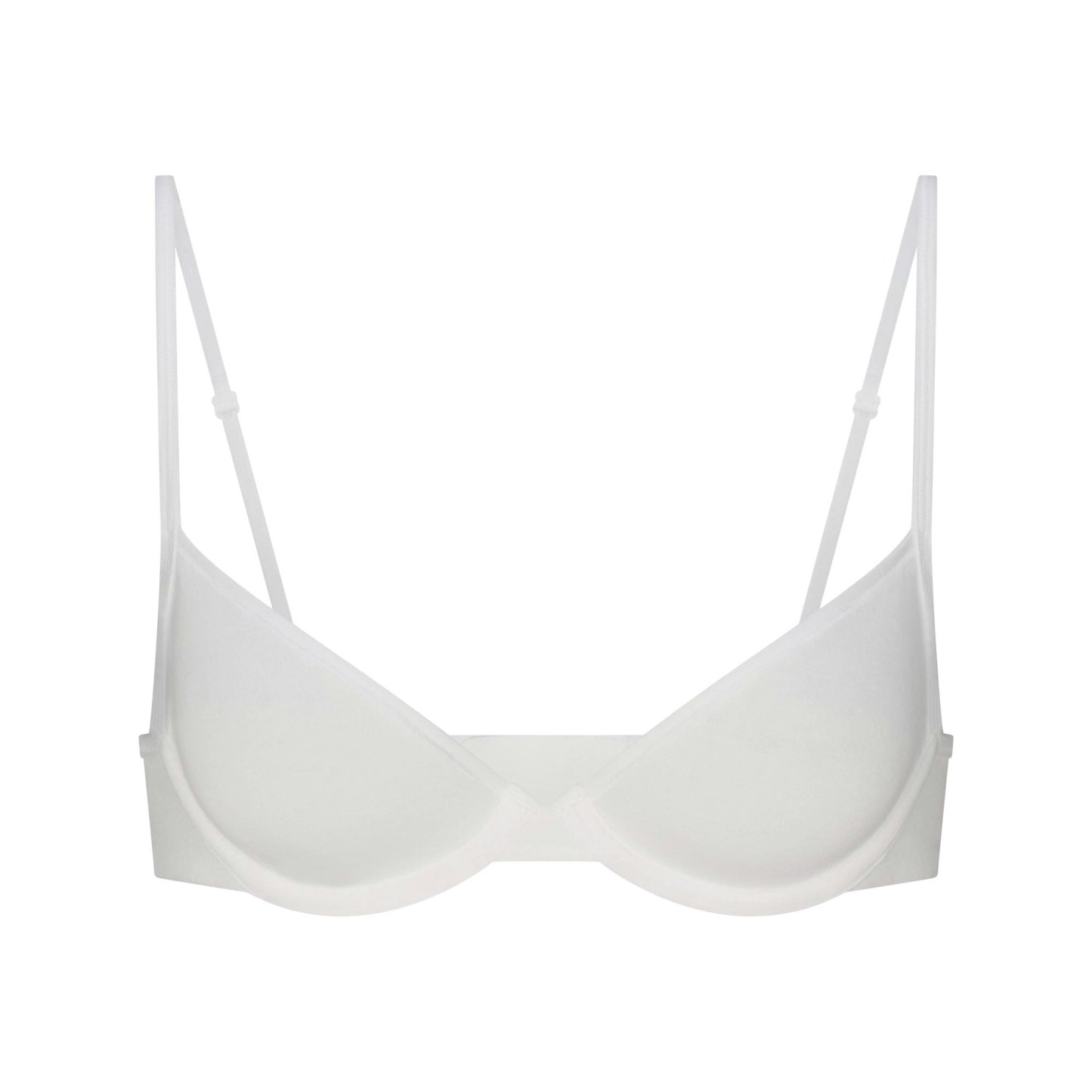 EVERYDAY COTTON UNLINED DEMI BRA - SNOW - image 9