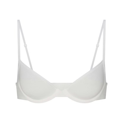 EVERYDAY COTTON UNLINED DEMI BRA - SNOW - image 9