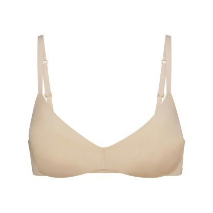 WIRELESS FORM PUSH-UP PLUNGE BRA - SAND - image 8