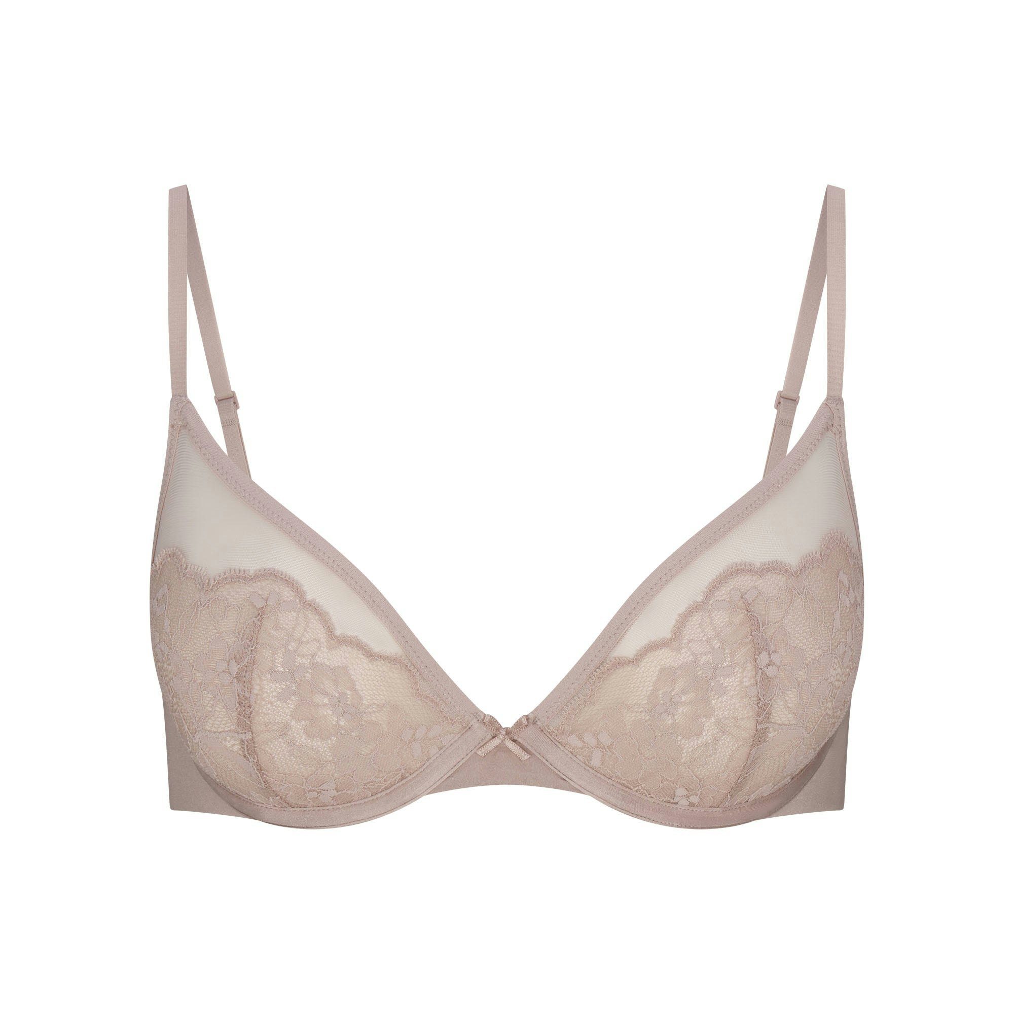 SKIMS LACE UNLINED DEMI BRA - FAWN - image 5