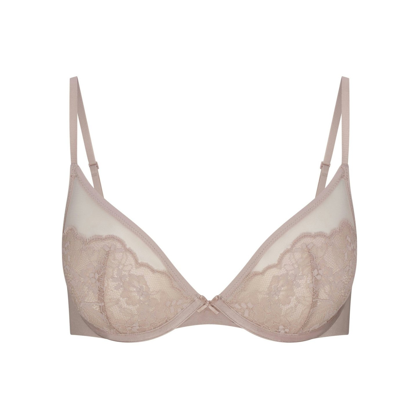 SKIMS LACE UNLINED DEMI BRA - FAWN - image 5